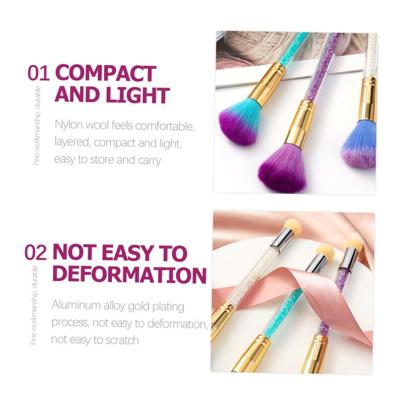 Dual Head Nail Art Brush Professional Gradient Sponge Rhinestone Application Manicure Tool - Image 3